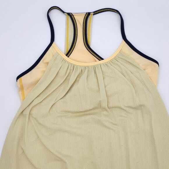 Lululemon No Limits Tank Top Shirt Size 6 Small Yellow Built In Bra Athletic - Picture 2 of 7